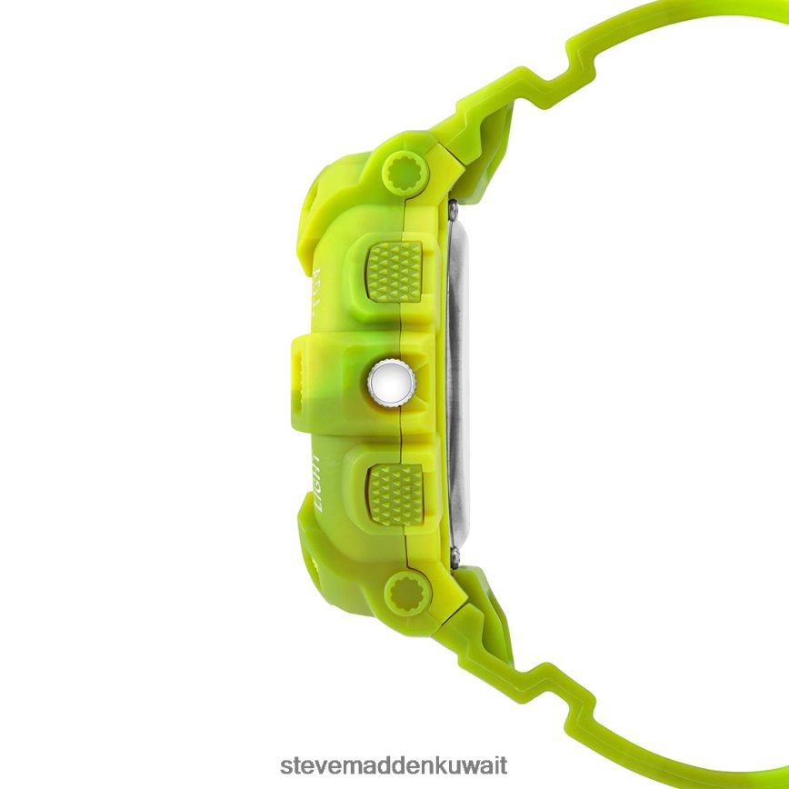 Steve Madden للجنسين ساعة رياضية كبيرة الحجم صبغة ربطة عنق السترون ملحق 6JPNNF828