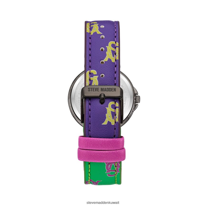 Steve Madden للجنسين ساعة شعار مكدسة متعدد ملحق 6JPNNF829