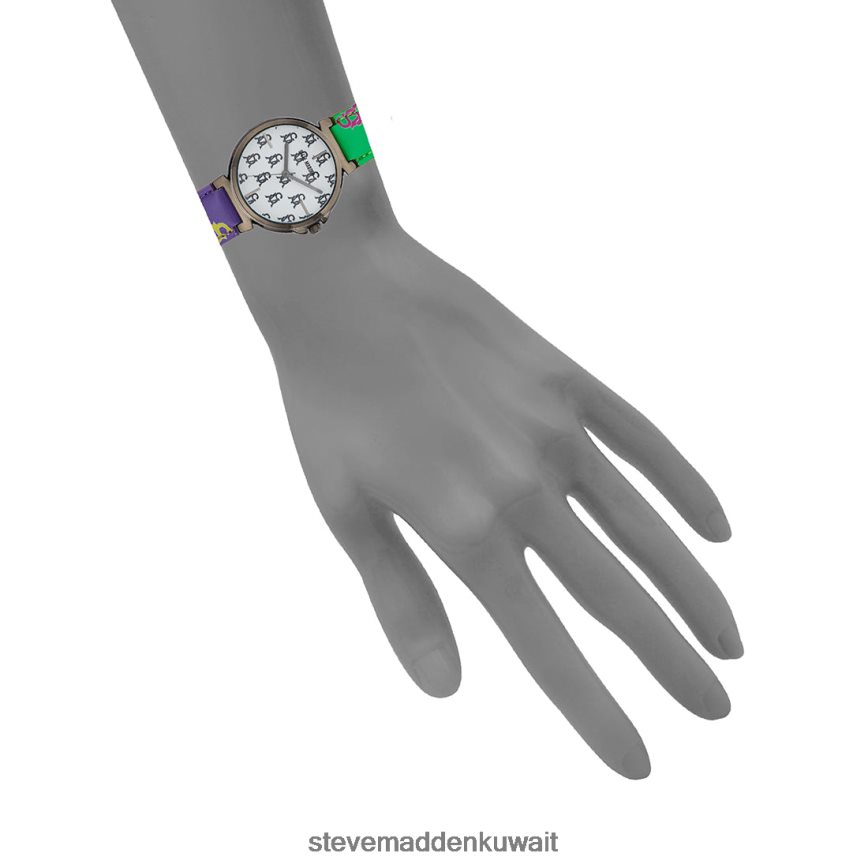 Steve Madden للجنسين ساعة شعار مكدسة متعدد ملحق 6JPNNF829