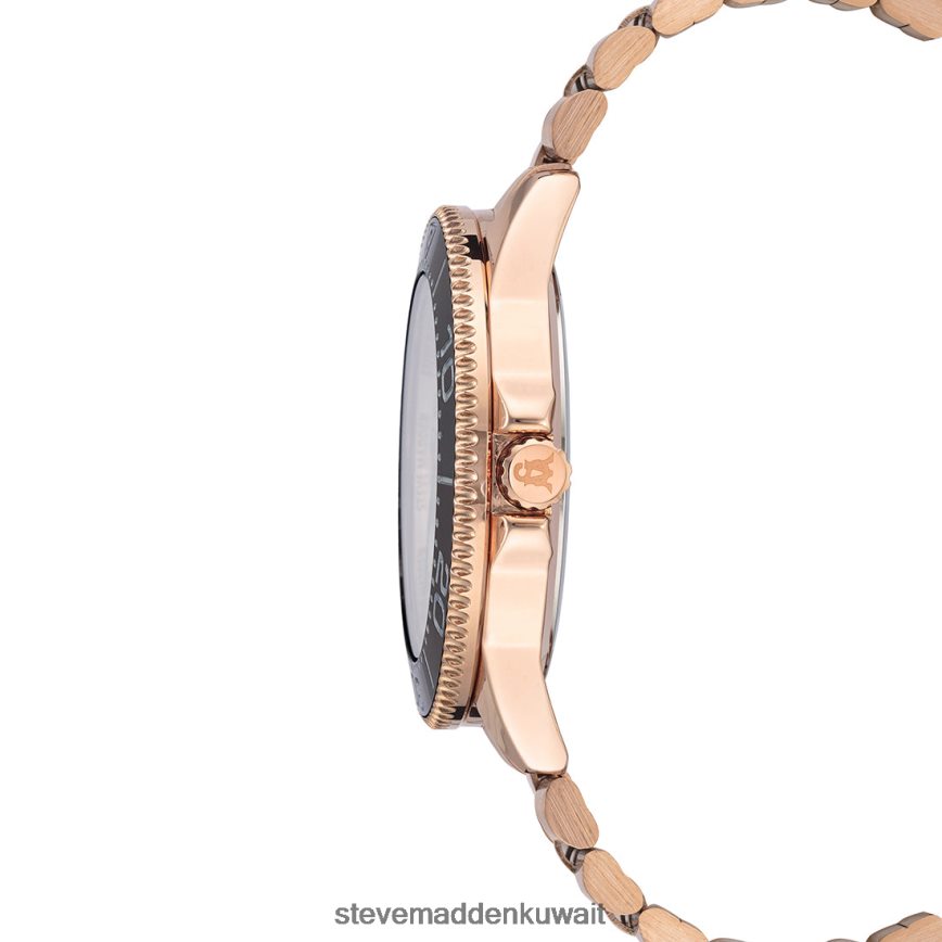 Steve Madden للجنسين ساعة بيان كلاسيكية أسود ملحق 6JPNNF832