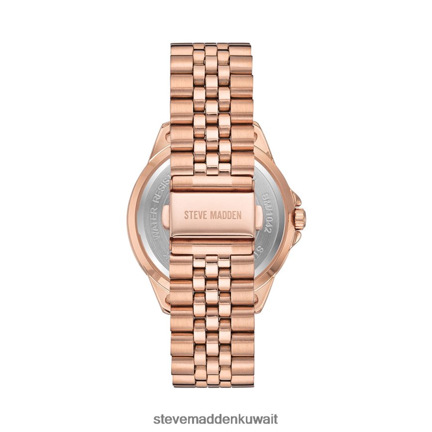 Steve Madden للجنسين ساعة بيان كلاسيكية أسود ملحق 6JPNNF832