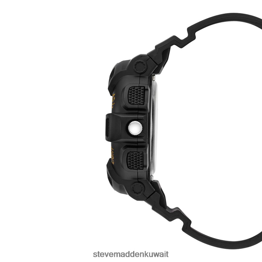 Steve Madden للجنسين ساعة رياضية كبيرة الحجم أسود ملحق 6JPNNF833