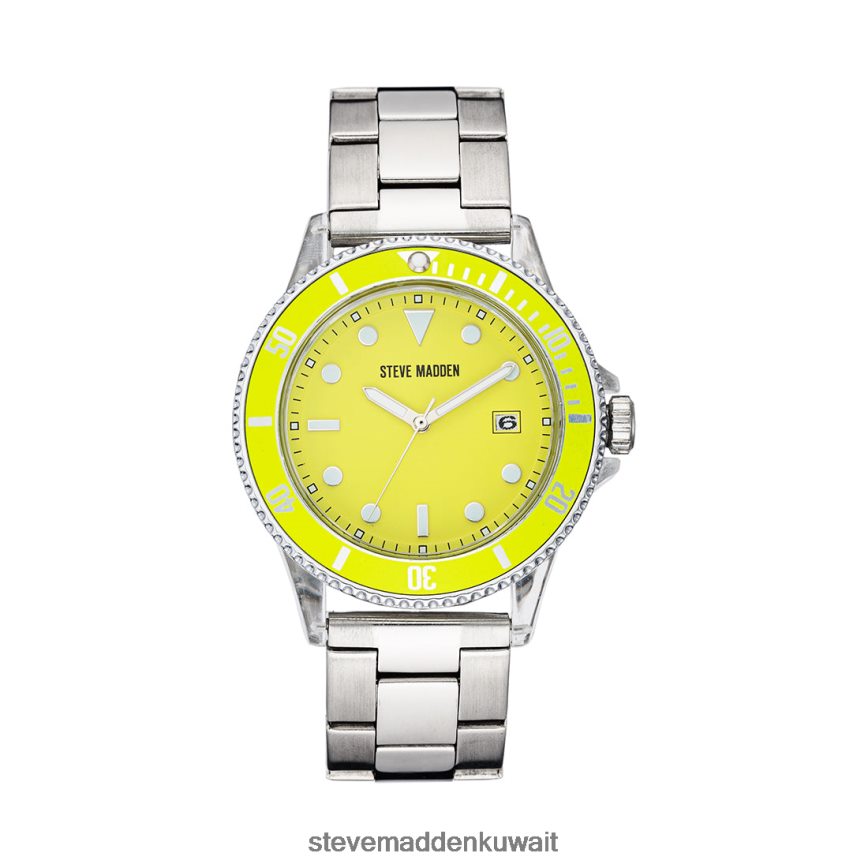 Steve Madden للجنسين مشاهدة بيان حالة واضحة أصفر ملحق 6JPNNF834