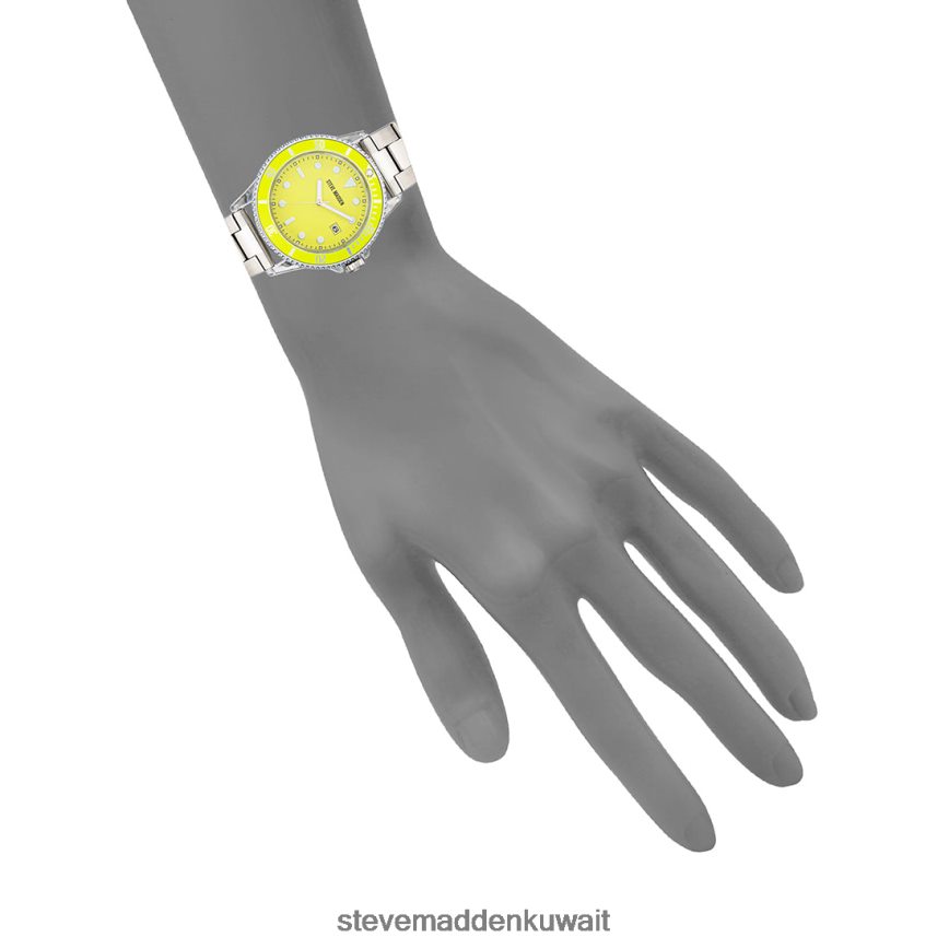 Steve Madden للجنسين مشاهدة بيان حالة واضحة أصفر ملحق 6JPNNF834