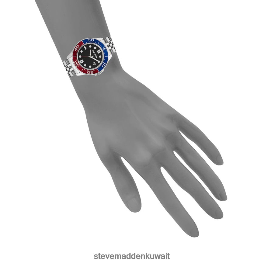 Steve Madden للجنسين ساعة بيان كلاسيكية أزرق ملحق 6JPNNF835