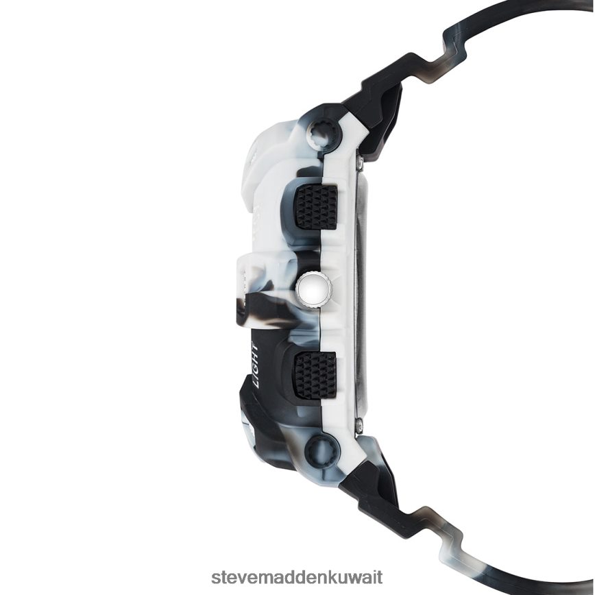 Steve Madden للجنسين ساعة رياضية كبيرة الحجم صبغة ربطة عنق أسود ملحق 6JPNNF861