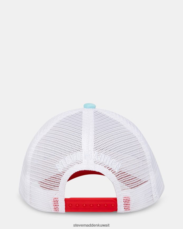 Steve Madden للجنسين لا تغار من قبعة سائق الشاحنة متعدد أزرق ملحق 6JPNNF865