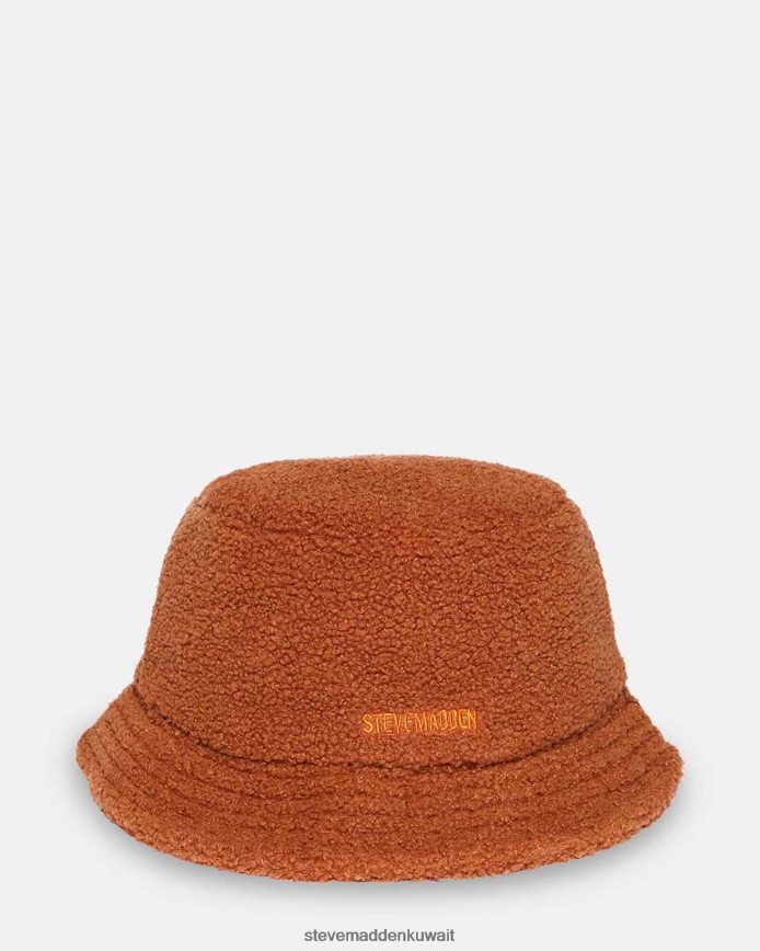 Steve Madden للجنسين قبعة دلو شيربا الصلبة تان ملحق 6JPNNF866
