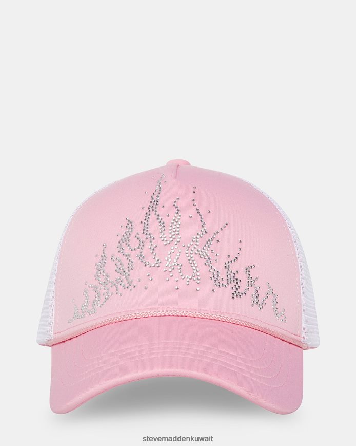 Steve Madden للجنسين قبعة سائق شاحنة لهب الحجر لون القرنفل ملحق 6JPNNF870