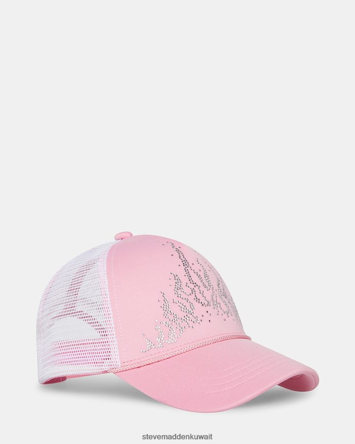 Steve Madden للجنسين قبعة سائق شاحنة لهب الحجر لون القرنفل ملحق 6JPNNF870