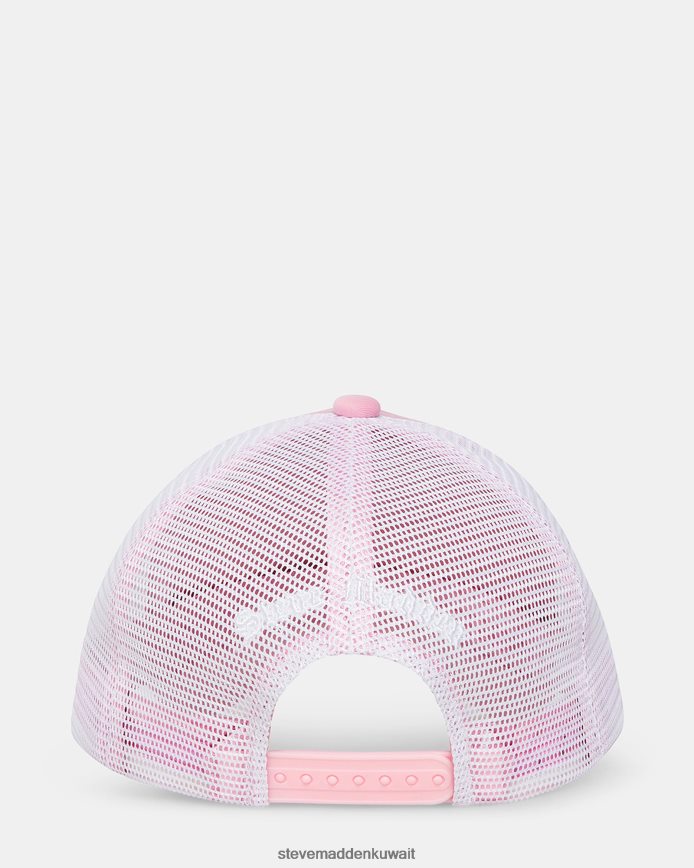 Steve Madden للجنسين قبعة سائق شاحنة لهب الحجر لون القرنفل ملحق 6JPNNF870