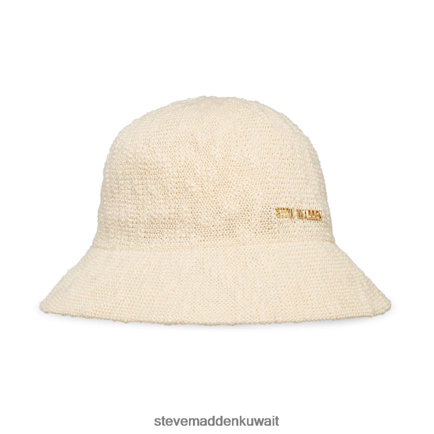 Steve Madden للجنسين قبعة دلو من خيوط البوليستر المصبوبة كريم ملحق 6JPNNF874