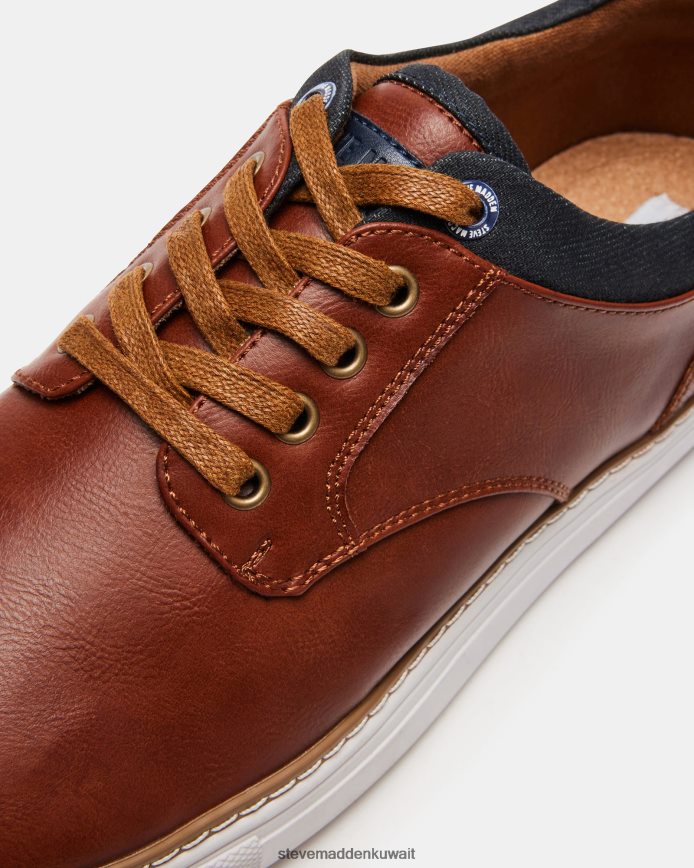 Steve Madden رجال أخدود تان الجلود أحذية 6JPNNF898