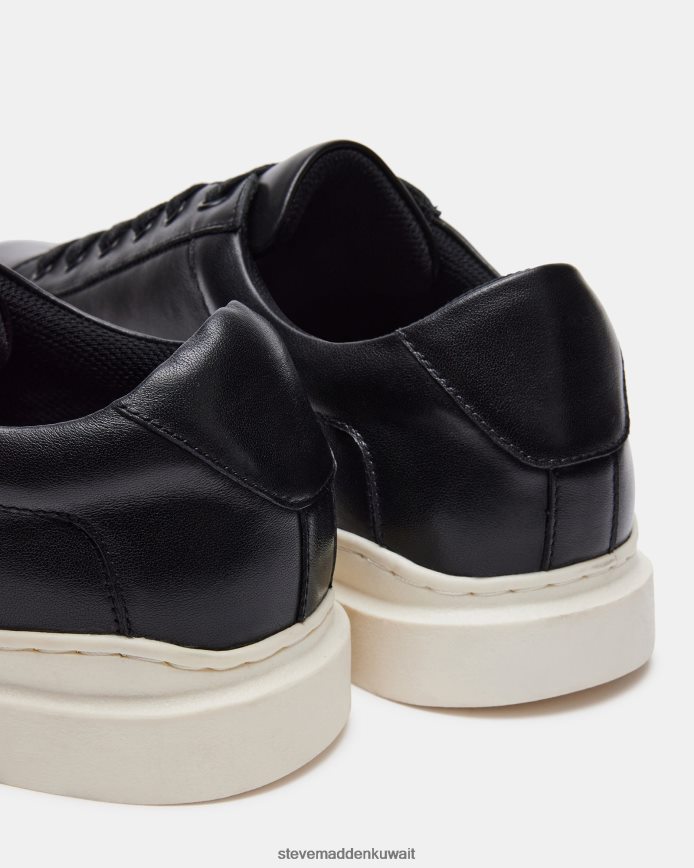 Steve Madden رجال تيلتون جلد أسود أحذية 6JPNNF901