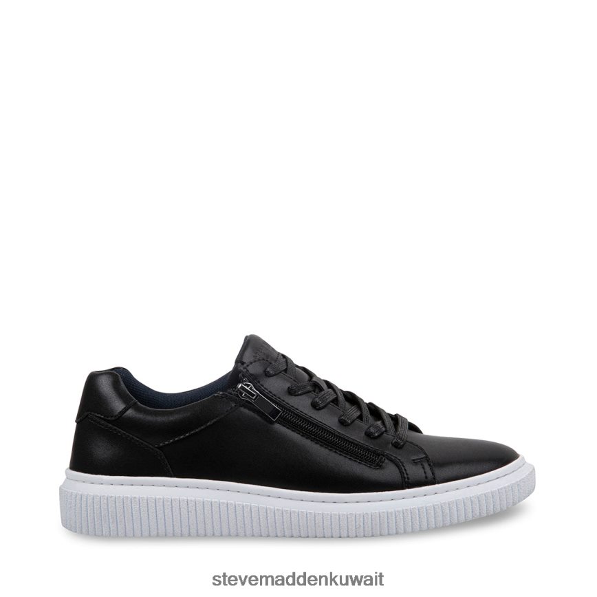 Steve Madden رجال نظام جلد أسود أحذية 6JPNNF906