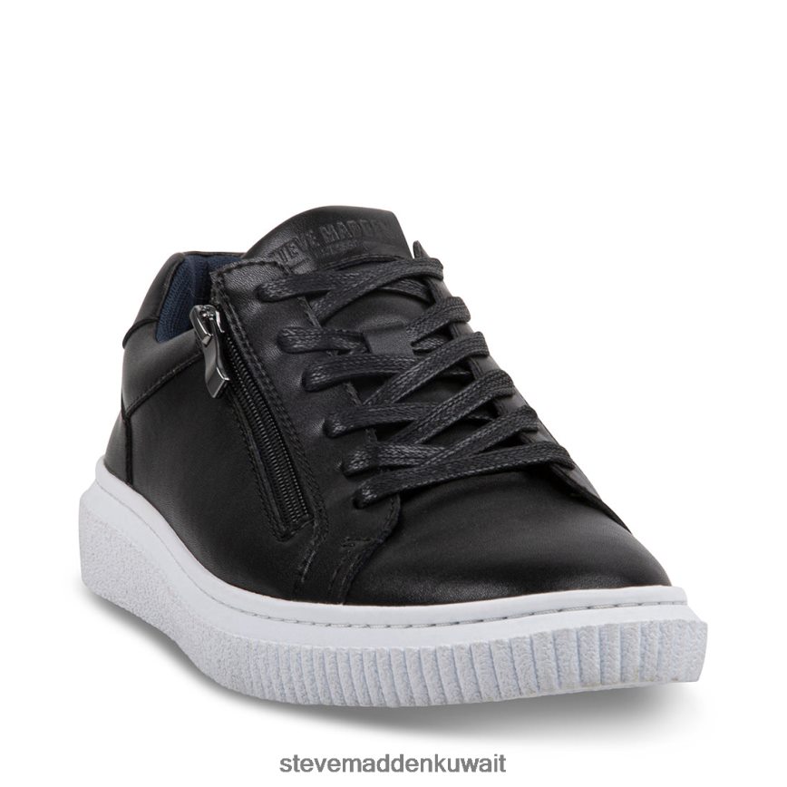 Steve Madden رجال نظام جلد أسود أحذية 6JPNNF906
