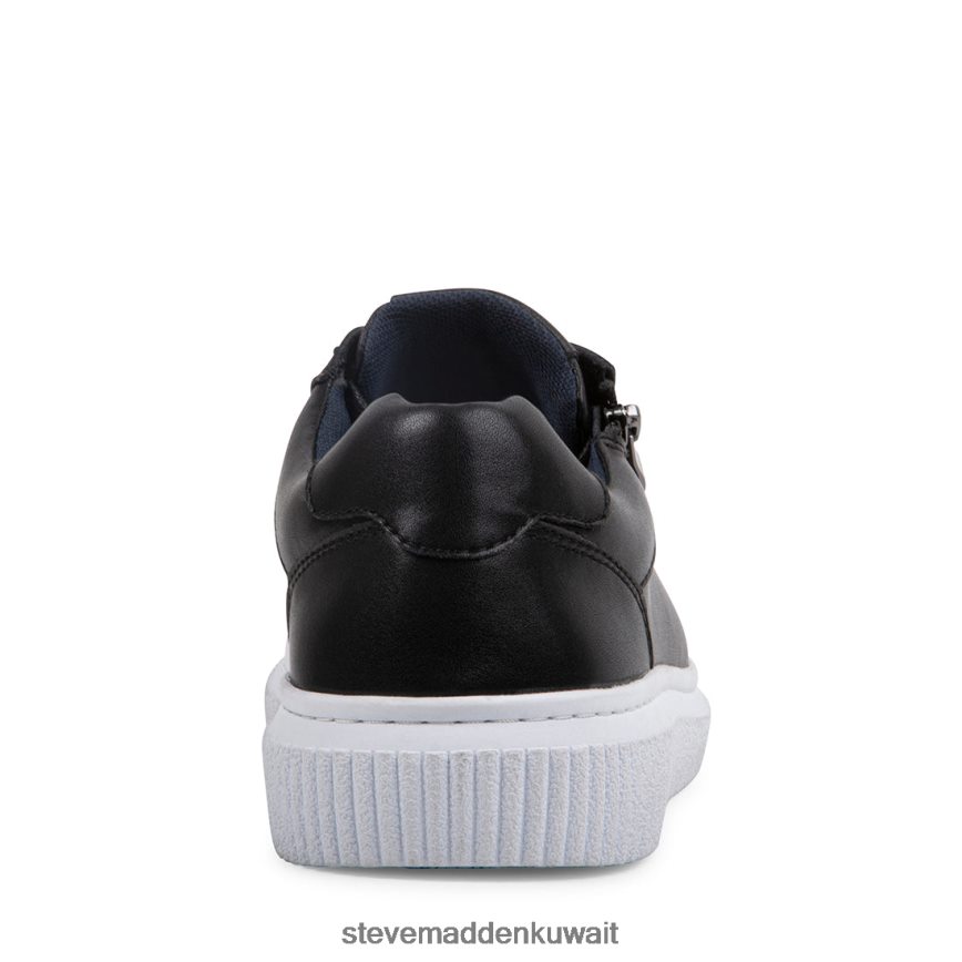 Steve Madden رجال نظام جلد أسود أحذية 6JPNNF906