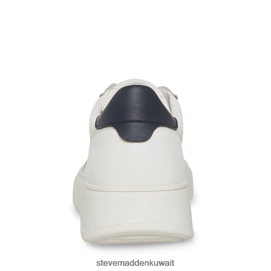 Steve Madden رجال جورجي جلد أبيض/كحلي أحذية 6JPNNF919