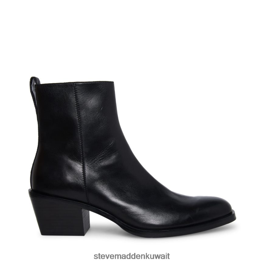 Steve Madden رجال ريتشي جلد أسود أحذية 6JPNNF929