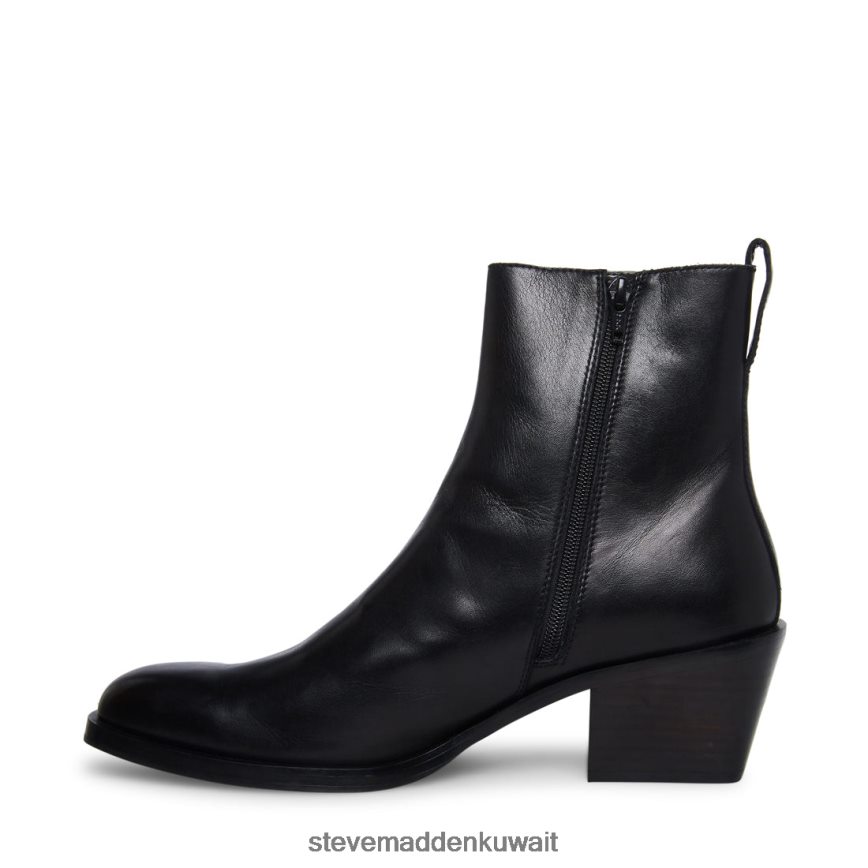 Steve Madden رجال ريتشي جلد أسود أحذية 6JPNNF929