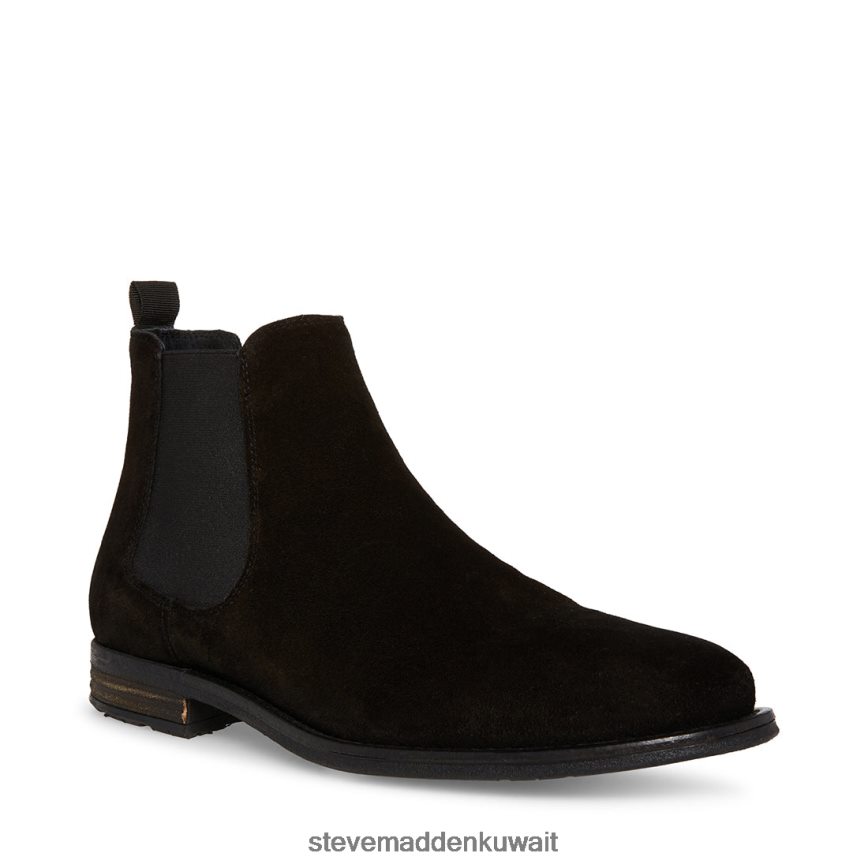 Steve Madden رجال ريتشارد جلد الغزال الأسود أحذية 6JPNNF930