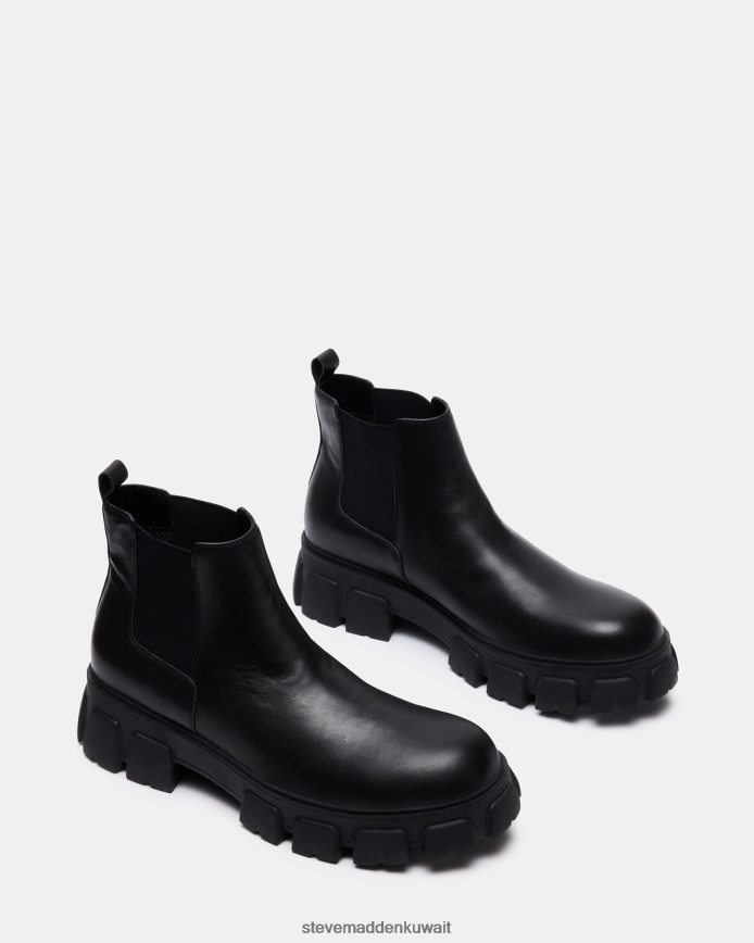 Steve Madden رجال كوبا جلد أسود أحذية 6JPNNF934