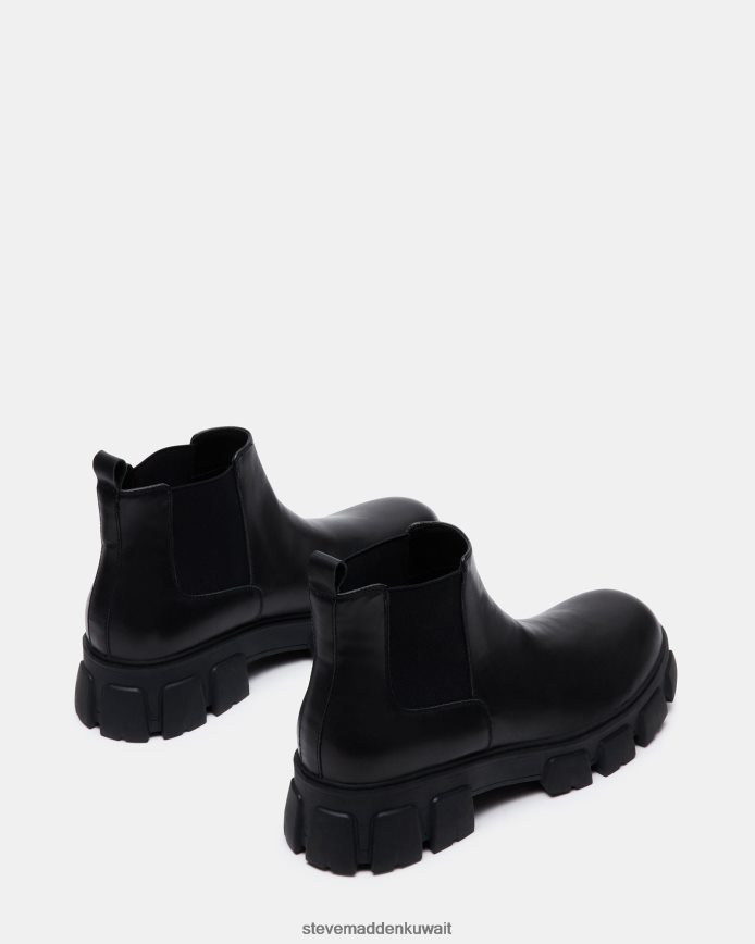 Steve Madden رجال كوبا جلد أسود أحذية 6JPNNF934