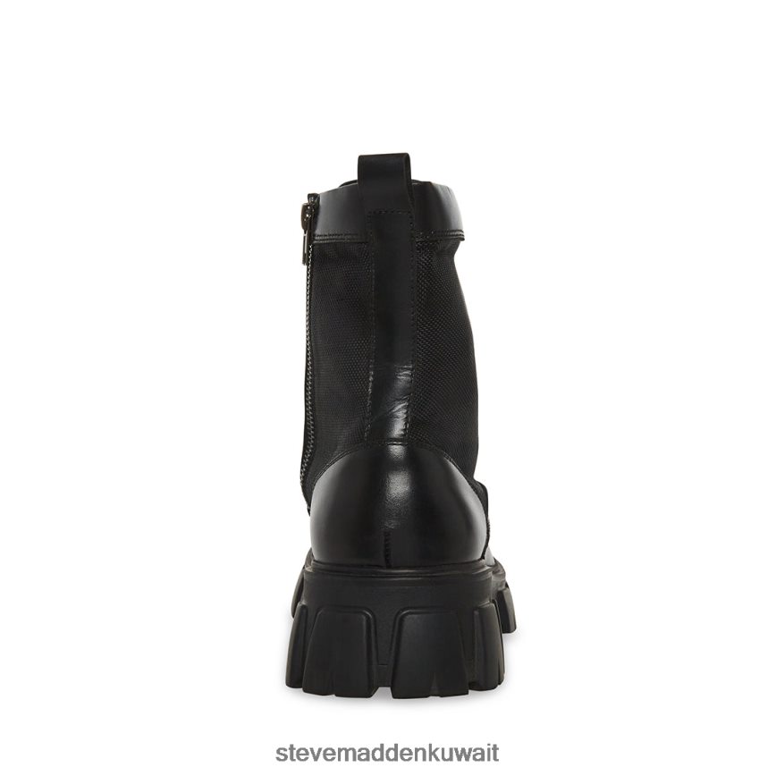 Steve Madden رجال كورتينا جلد أسود أحذية 6JPNNF935