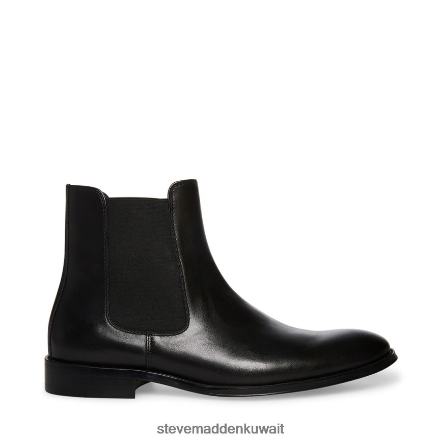 Steve Madden رجال أدامو جلد أسود أحذية 6JPNNF940