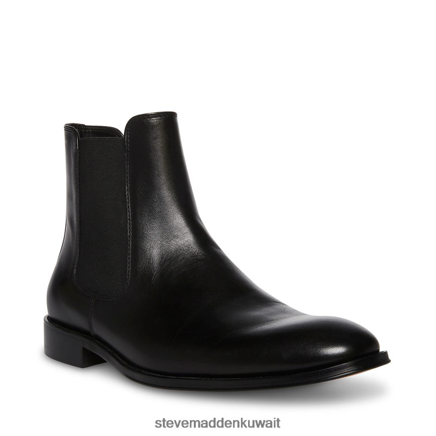 Steve Madden رجال أدامو جلد أسود أحذية 6JPNNF940