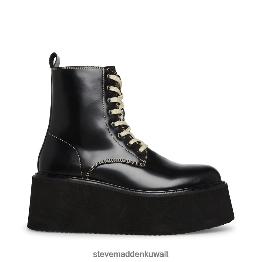 Steve Madden رجال الليزر جلد أبيض أسود أحذية 6JPNNF953