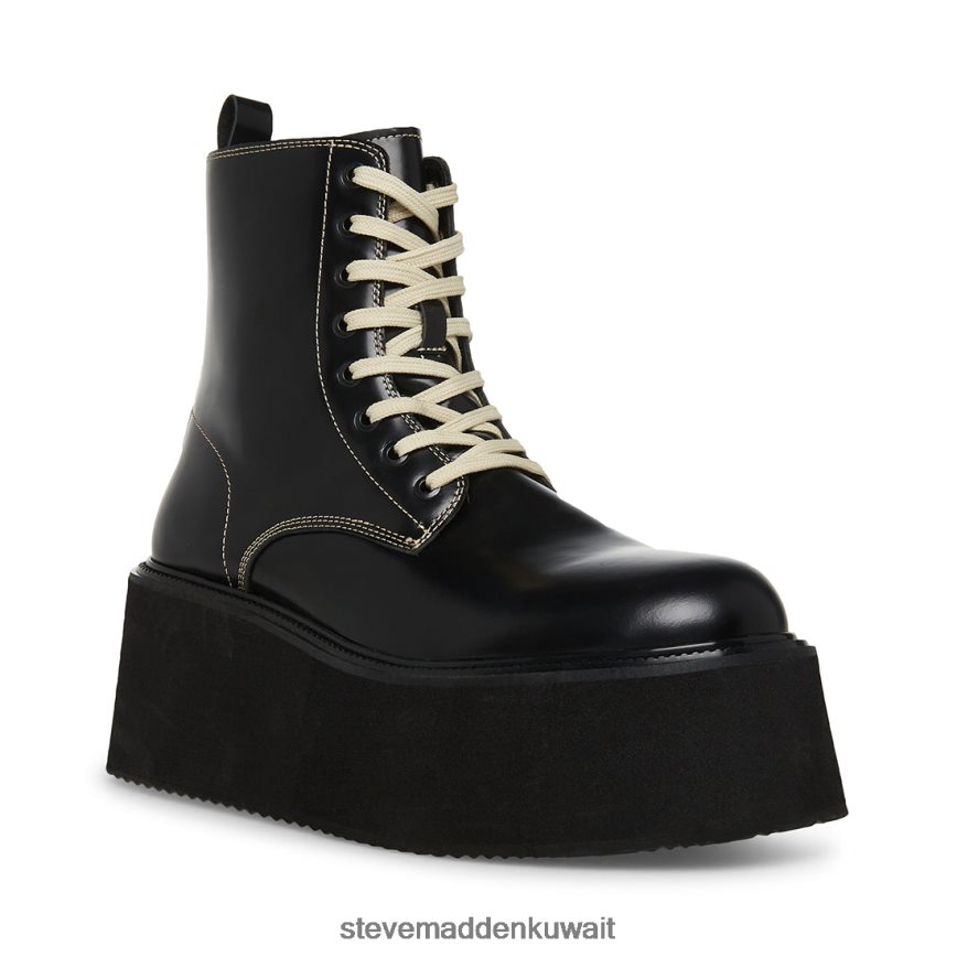 Steve Madden رجال الليزر جلد أبيض أسود أحذية 6JPNNF953
