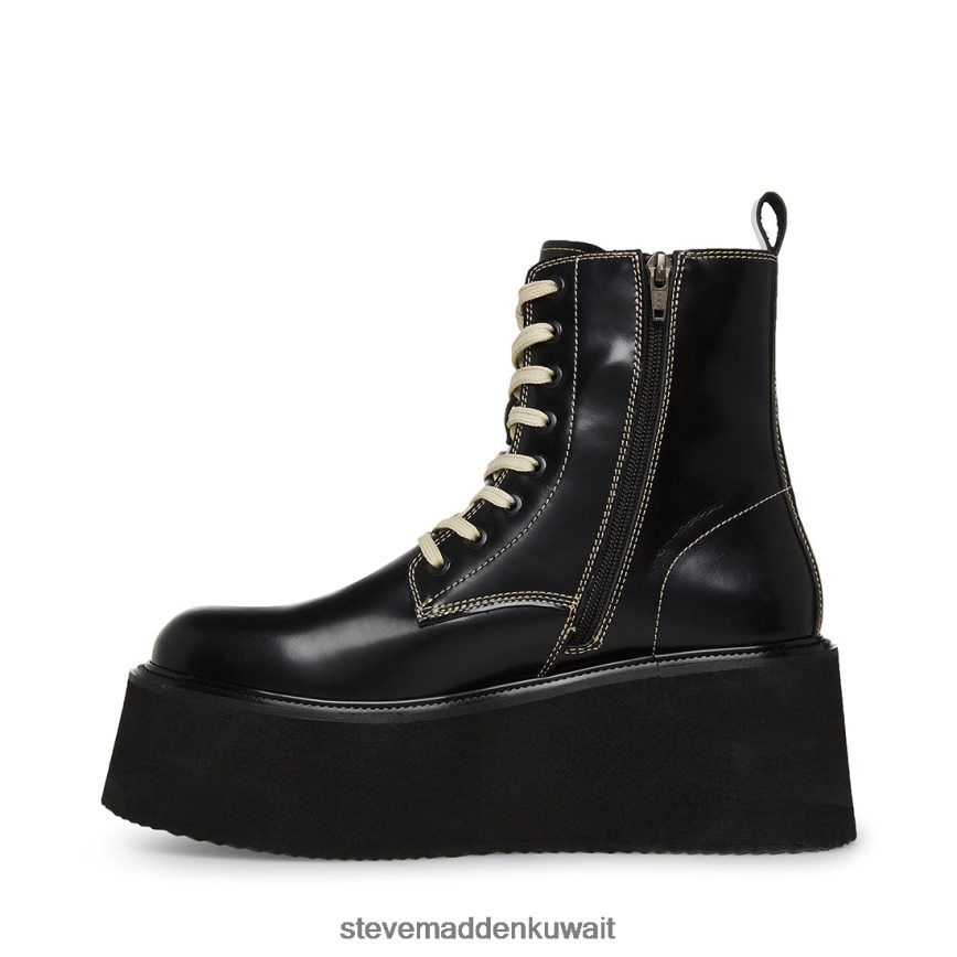 Steve Madden رجال الليزر جلد أبيض أسود أحذية 6JPNNF953