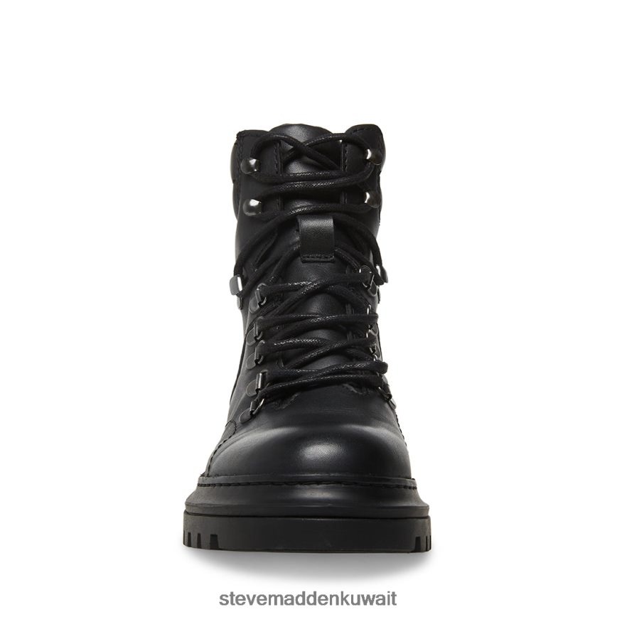 Steve Madden رجال مونتي جلد أسود أحذية 6JPNNF956