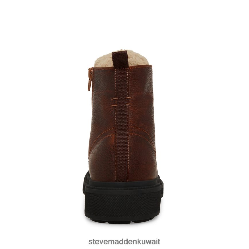 Steve Madden رجال دينالي جلد بني أحذية 6JPNNF959