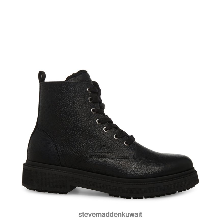 Steve Madden رجال دينالي جلد أسود أحذية 6JPNNF960