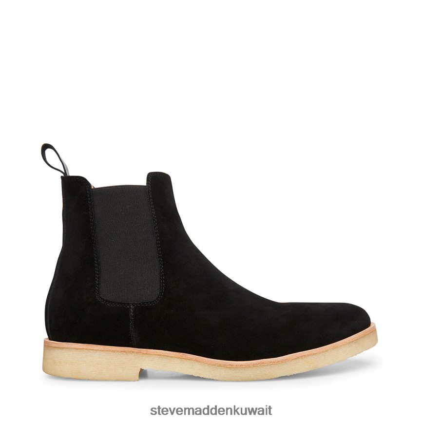 Steve Madden رجال ويلشاير جلد الغزال الأسود أحذية 6JPNNF977