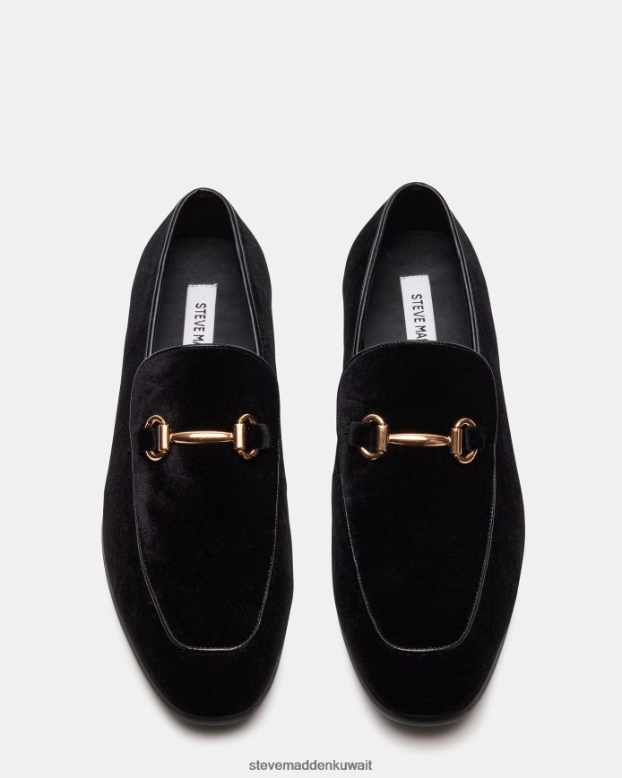 Steve Madden رجال دييغو ضد المخمل الأسود أحذية 6JPNNF981