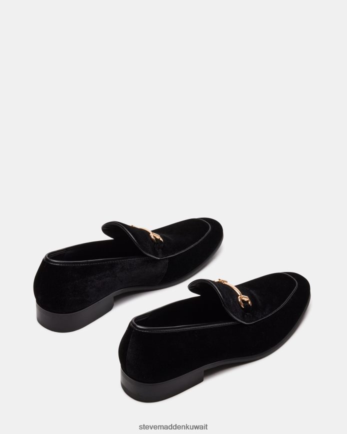 Steve Madden رجال دييغو ضد المخمل الأسود أحذية 6JPNNF981