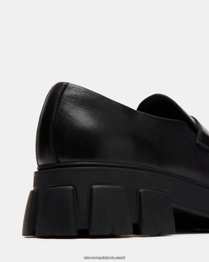 Steve Madden رجال سنترو جلد أسود أحذية 6JPNNF982