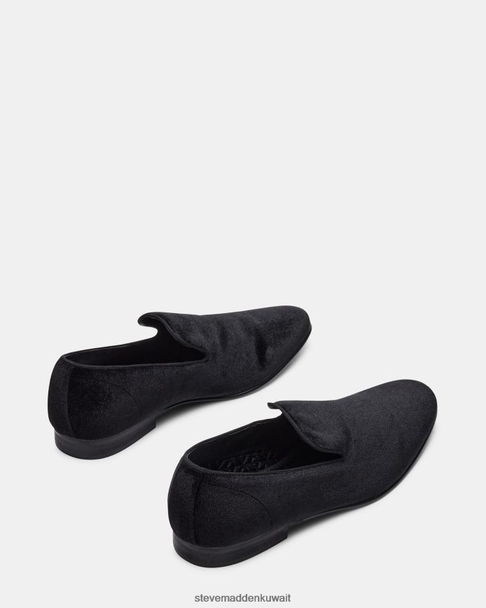 Steve Madden رجال لايت المخمل الأسود أحذية 6JPNNF984