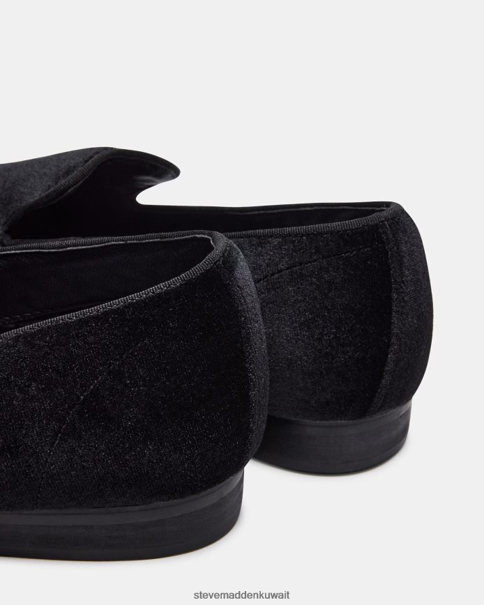 Steve Madden رجال لايت المخمل الأسود أحذية 6JPNNF984