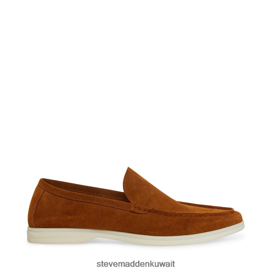 Steve Madden رجال لاركن من جلد الغزال كونياك أحذية 6JPNNF994