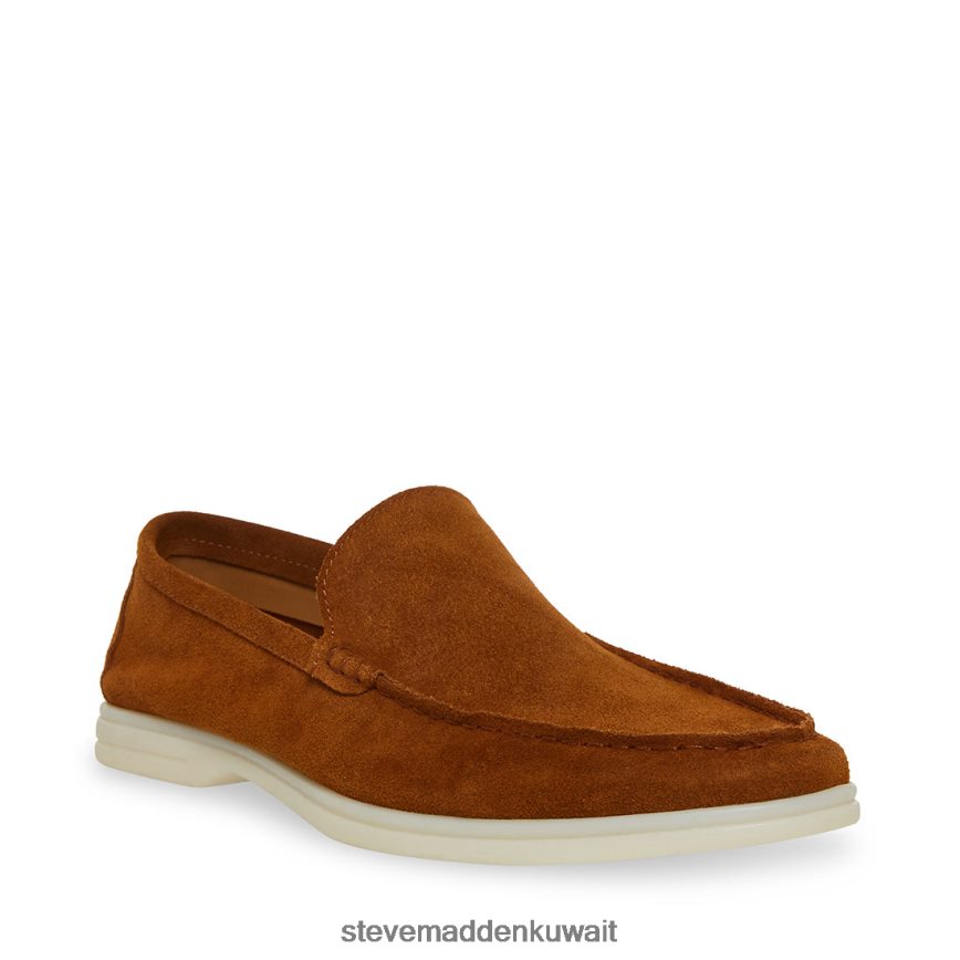 Steve Madden رجال لاركن من جلد الغزال كونياك أحذية 6JPNNF994