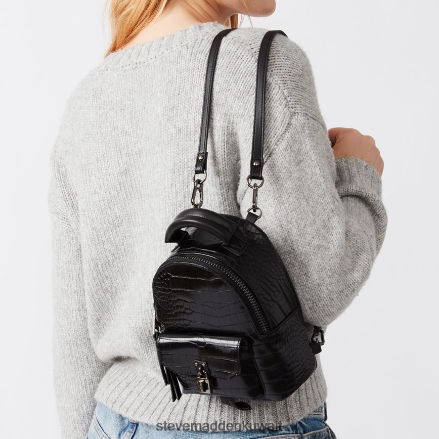 Steve Madden للجنسين تمساح bjake أسود شنطة 6JPNNF464