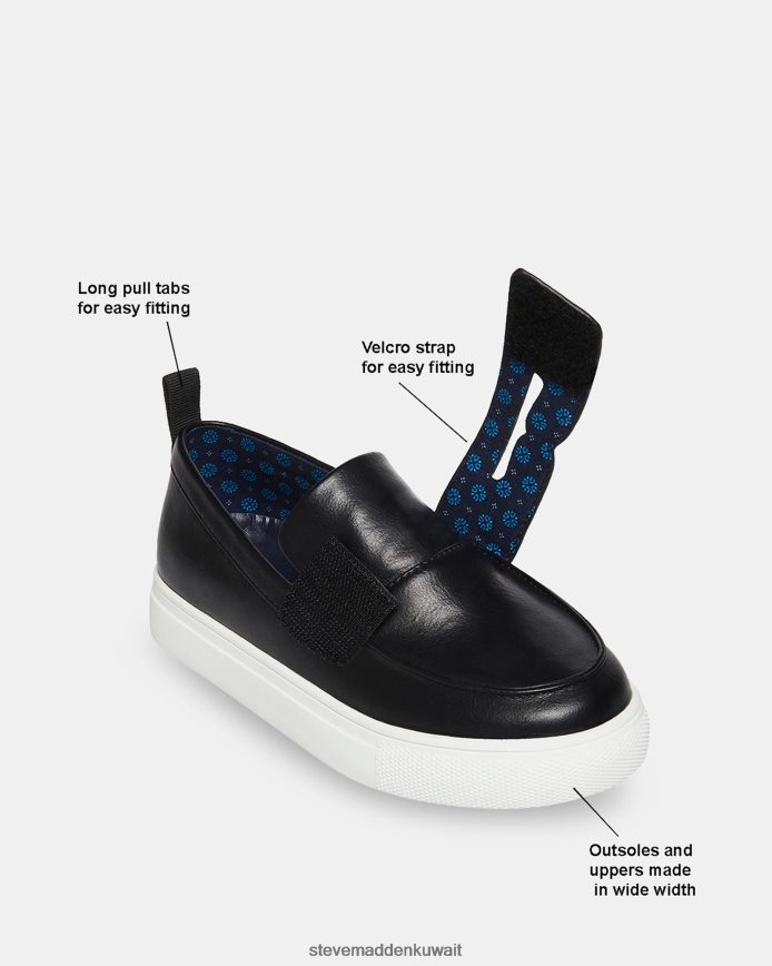 Steve Madden أطفال com.acooper أسود أحذية 6JPNNF1133