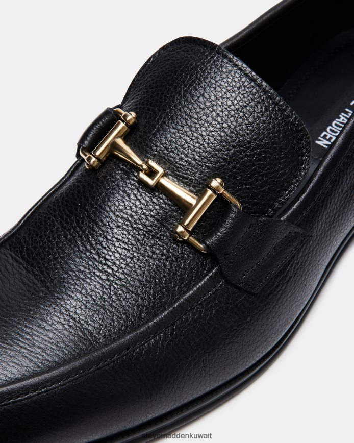 Steve Madden رجال com.archee جلد أسود أحذية 6JPNNF987