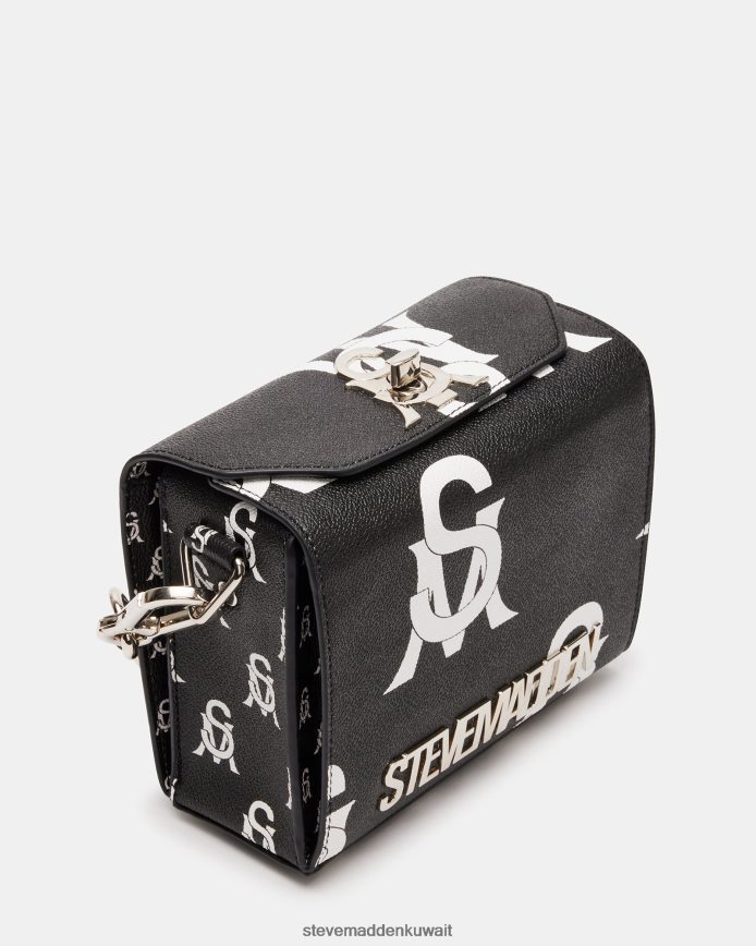 Steve Madden للجنسين com.bkinder أسود أبيض شنطة 6JPNNF357