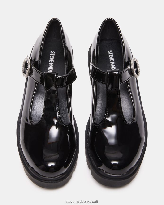 Steve Madden أطفال com.jsuzey أسود براءة اختراع أحذية 6JPNNF1113