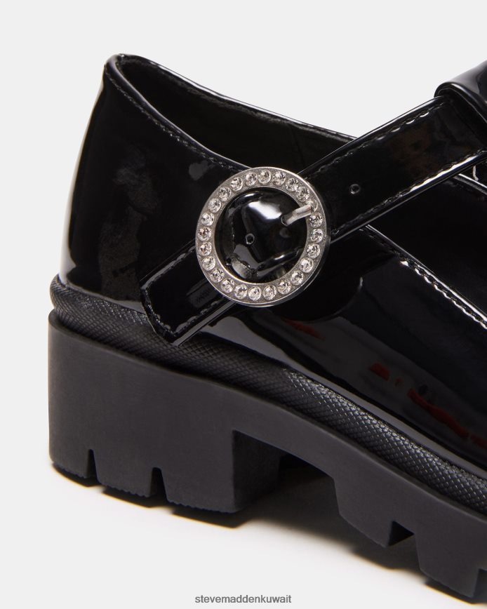 Steve Madden أطفال com.jsuzey أسود براءة اختراع أحذية 6JPNNF1113